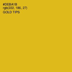 #DEBA1B - Gold Tips Color Image